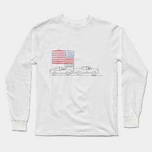 There Goes the Neighborhood (transparent background) Long Sleeve T-Shirt